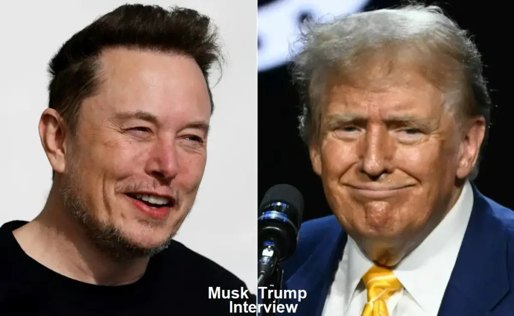 trump musk interview